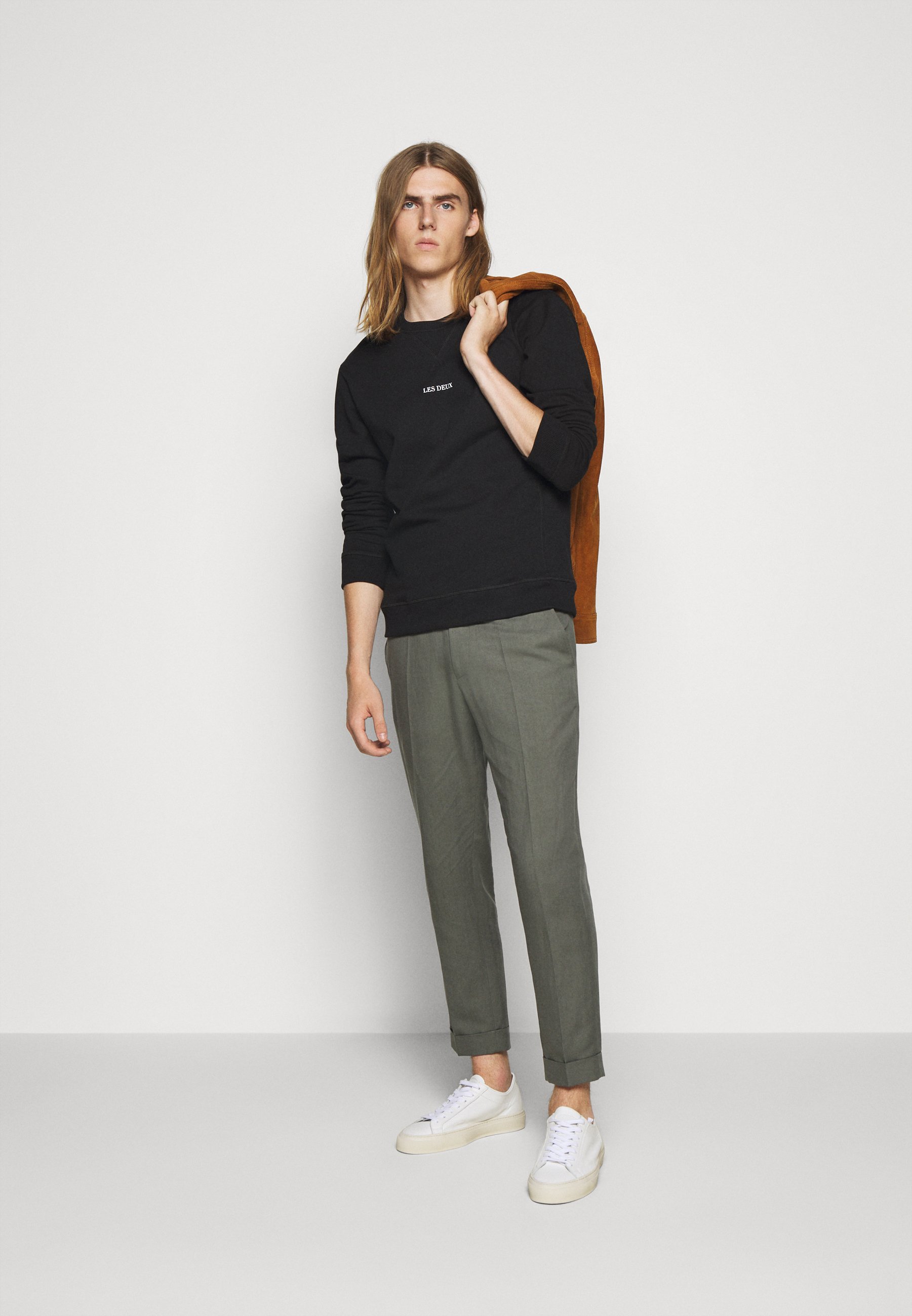 Les Deux LENS Sweatshirt blackwhitesvart Zalando.no Les Deux LENS - Sweatshirt - black/white