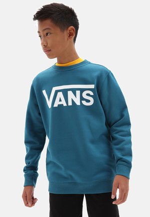 Vans BY VANS CLASSIC CREW BOYS - Felpa - moroccan blue/white