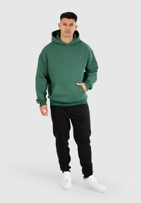 Smilodox DAWSON OVERSIZED HOODIE - Felpa con cappuccio - grün