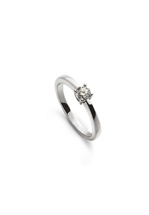 MUAU Schmuck SOLITÄR RING 4-GRIFF-FASSUNG , BRILLANT 0.15CT. - Anello - weissgold