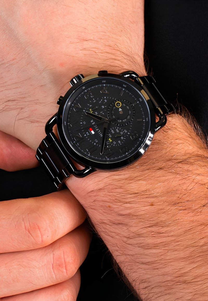 Tommy Hilfiger BOLD - Chronografinis laikrodis - midnight black