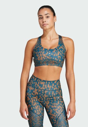 ADIDAS BY STELLA MCCARTNEY TRUEPURPOSE POWER IMPACT MEDIUM SUPPORT - Vidutiniškai krūtinę prilaikanti sportinė liemenėlė - tech mineral timber