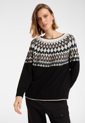 FAIR ISLE - Strickpullover - nero