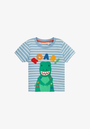 JoJo Maman Bébé REGULAR FIT - Apdrukāts T-krekls - blue trex