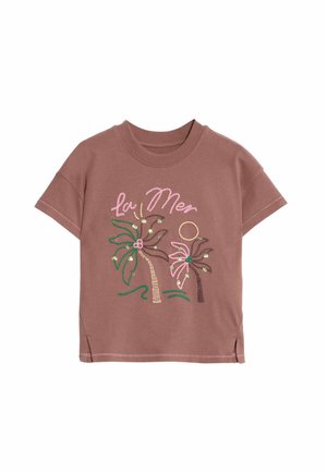 PURE EMBROIDERED PALM TREE  - T-shirt con stampa - bronze