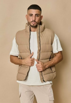 MATELASSÉE SANS MANCHES - Veste sans manches - camel