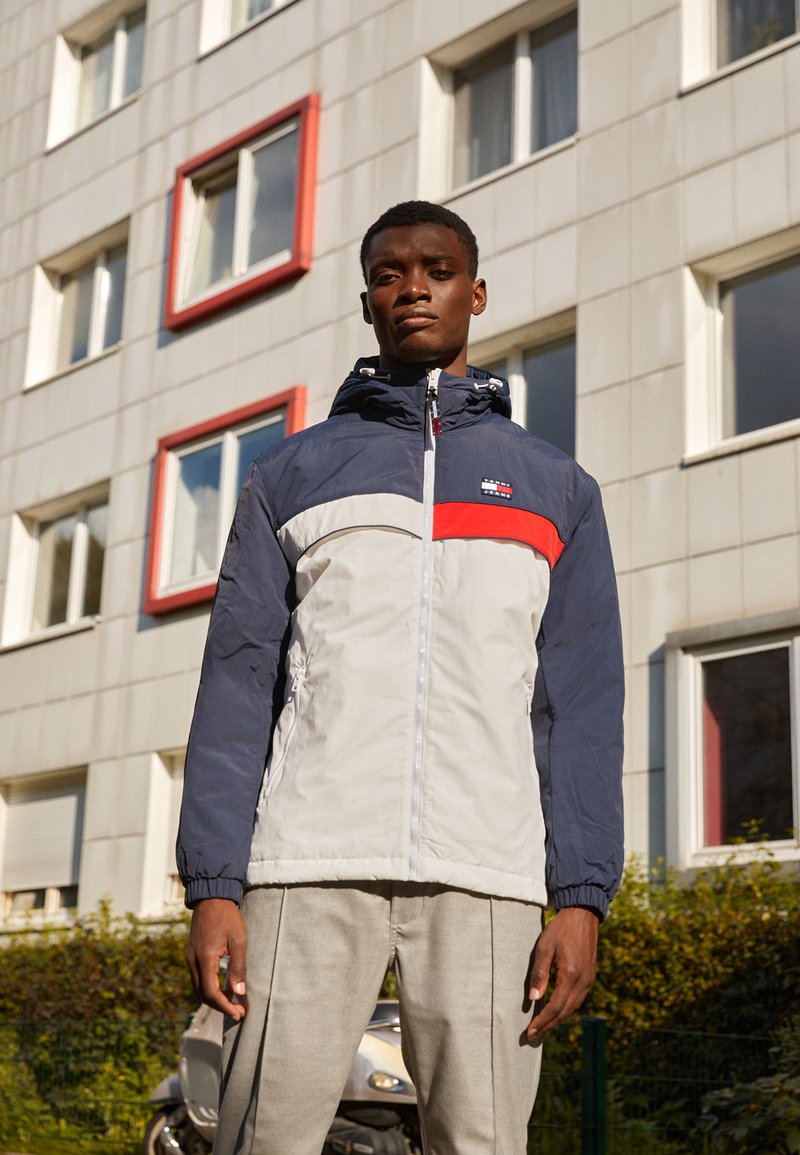 Tommy Jeans PADDED CHICAGO Veste misaison twilight navy/multi/bleu