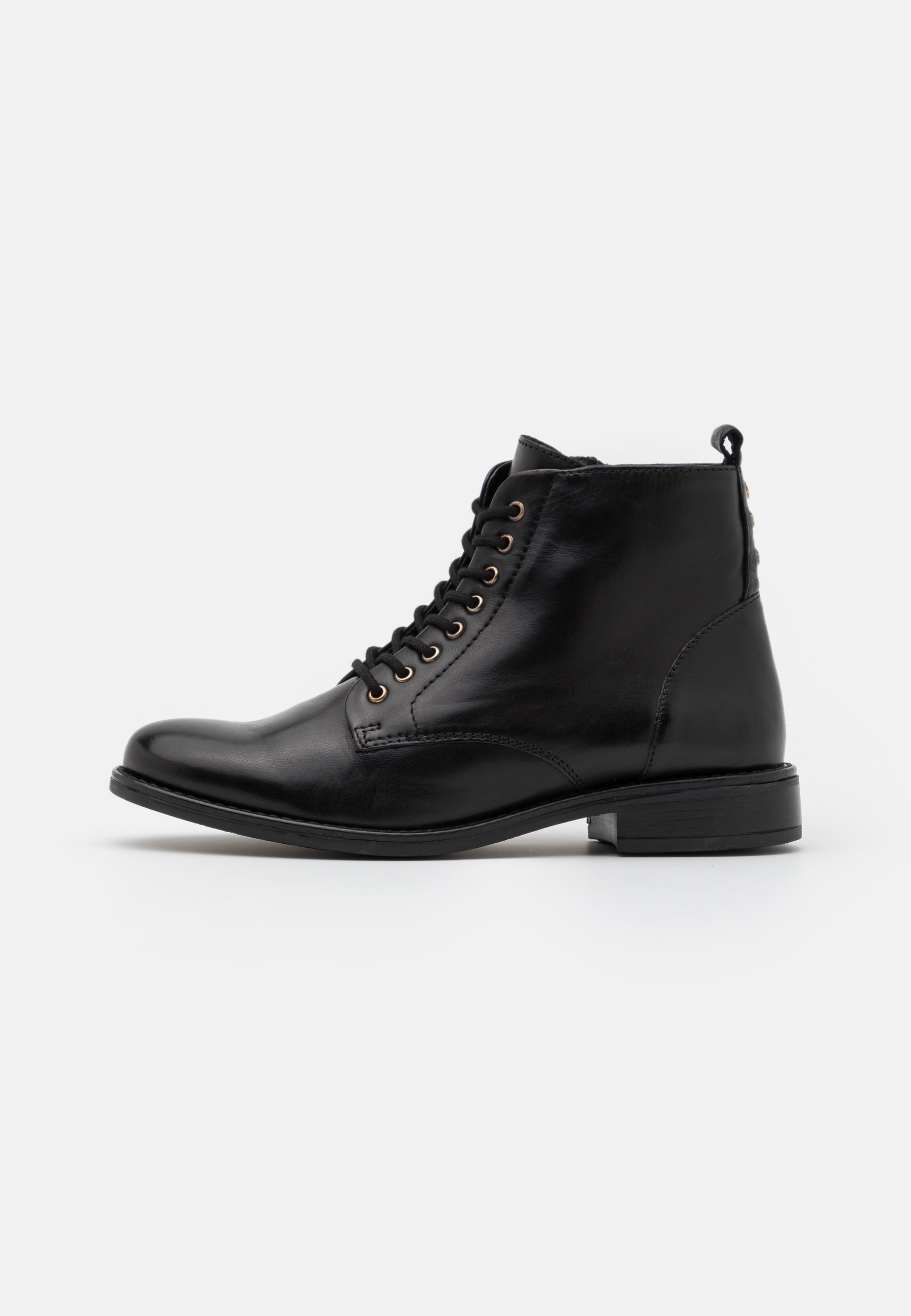 Anna Field LEATHER - Botines con cordones - black/negro - Zalando.es