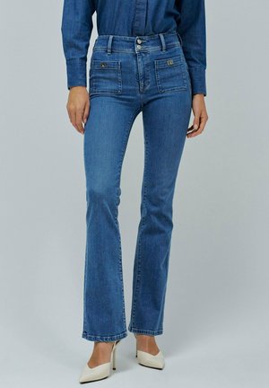 MAGDALENA - Bootcut jeans - blau