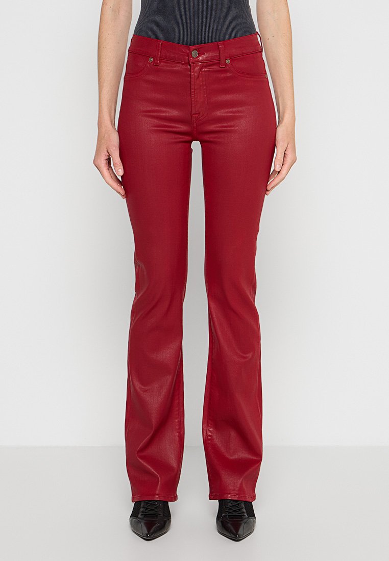 7 For All Mankind Bootcut jeans rood