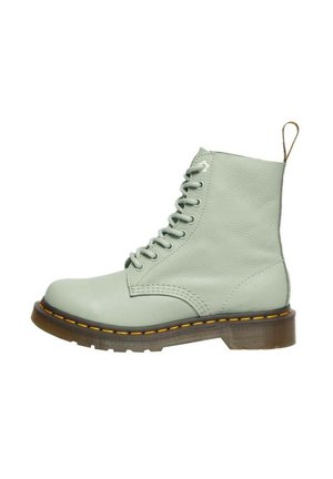 Platform ankle boots - sage green