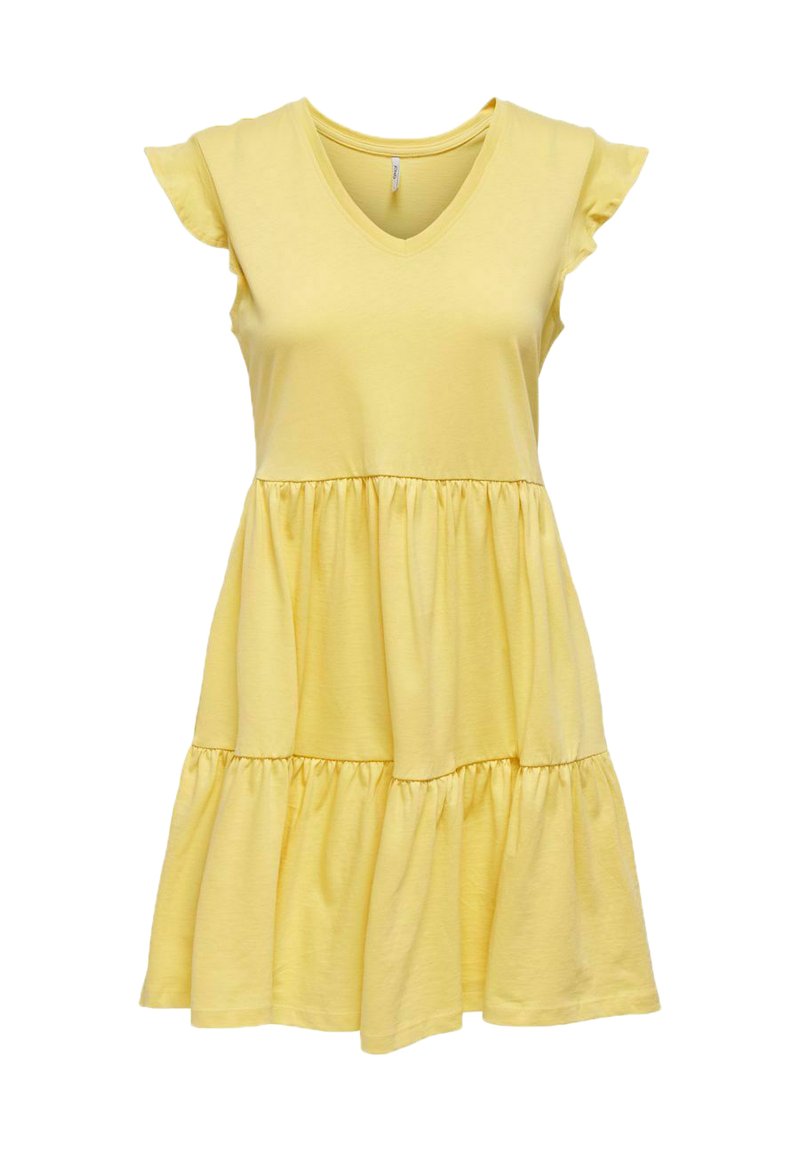 ONLY RÜSCHEN - Robe de jour - straw/jaune - ZALANDO.FR