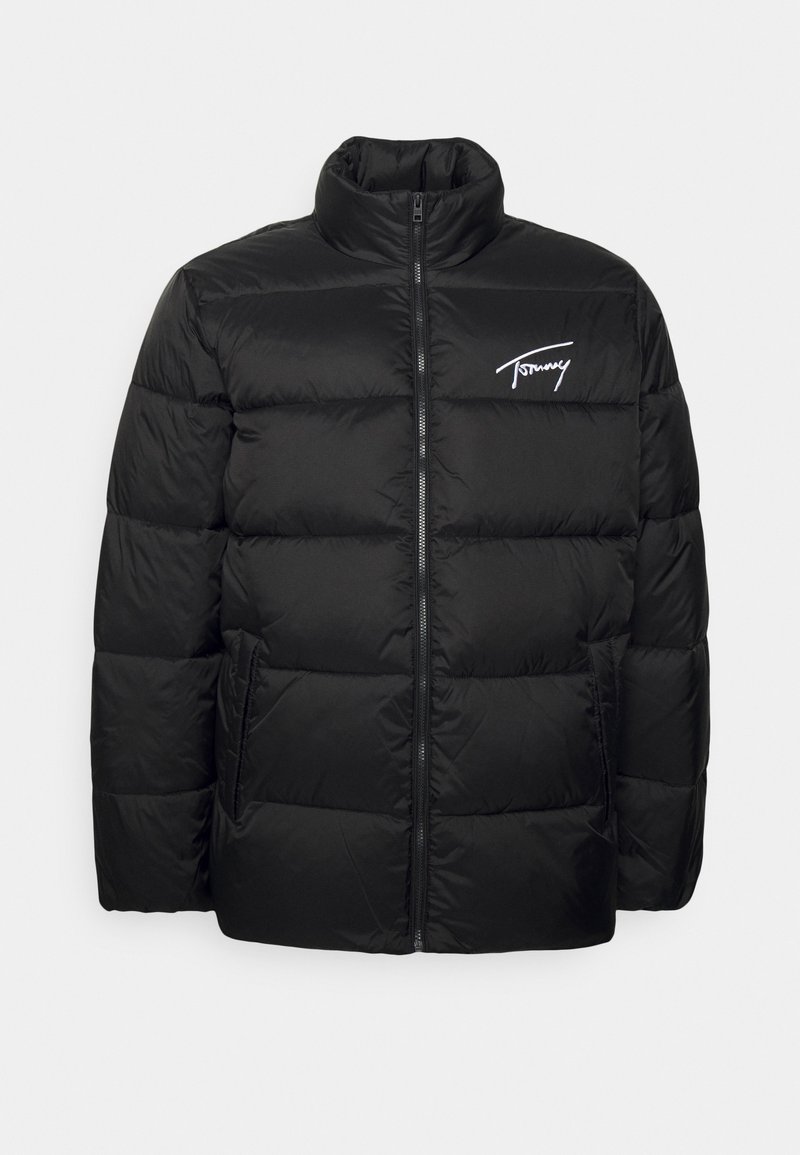 Tommy Jeans Plus TJM PLUS SIGNATURE PUFFER - Casaco de inverno - black