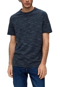 s.Oliver CREW NECK - Jednoduché tričko - navy