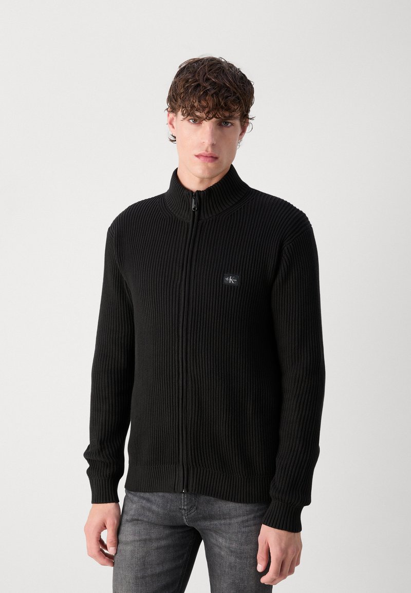 Maison Margiela Cardigan a Coste Con Zip | Blu | IT
