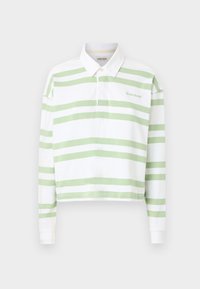 Bluză de molton - white/green