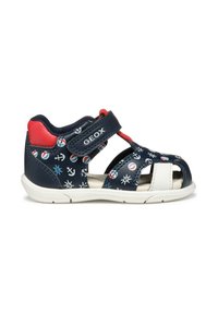 Unselected, navy red