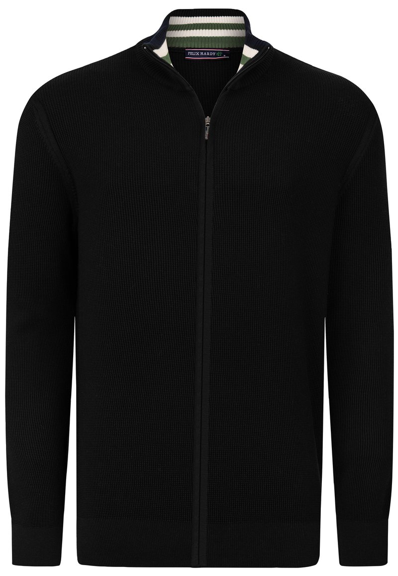 Felix Hardy HIGH COLLAR - Chaqueta de punto - black