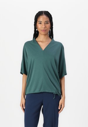 TOM TAILOR V NECK - T-paita - explorer green