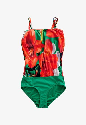 Maudymosi kostiumėlis - red green tropical