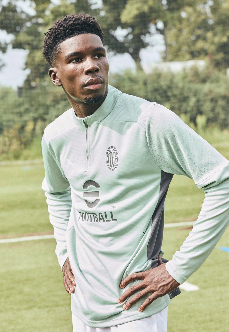 Puma AC MILAN TRAINING 1/4 ZIP - Club wear - green fog/fresh mint