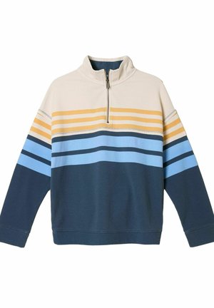 FatFace, RELAXED STRIPE HALF NECK - Sweatshirt - blue