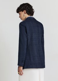 Calliope DOPPIOPETTO FANTASIA QUADRI - Cappotto corto - var blu notte