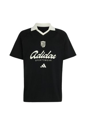 adidas Sportswear, ADIDAS SPORTSWEAR LUX TIRO SCRIPT GRAPHIC POLO T-SHIRT - Polo majica - black/off white