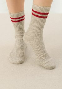 Part Two Socken - natural melange stripe