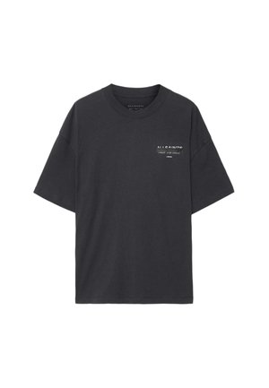 AllSaints, REDACT SS CREW - Тениска с щампа - washed black