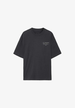 AllSaints, REDACT SS CREW - Тениска с щампа - washed black