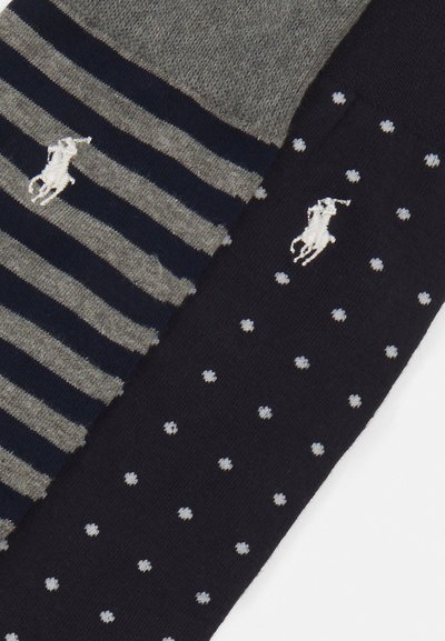 Polo Ralph Lauren DOT STRIPE SOCK 2 PACK - Zoknik - navy,grey