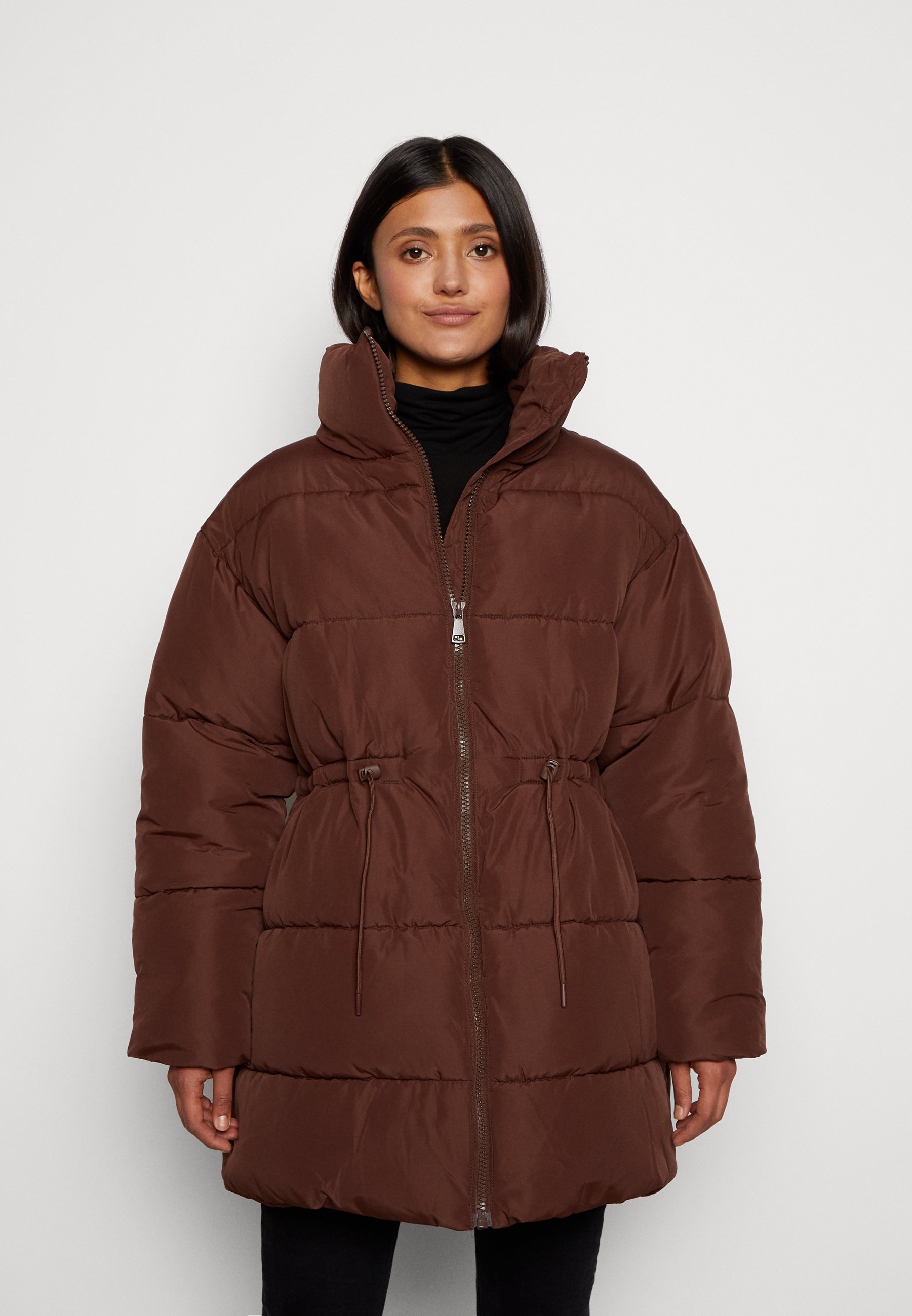 Monki Winter coat - brown dark/brown 