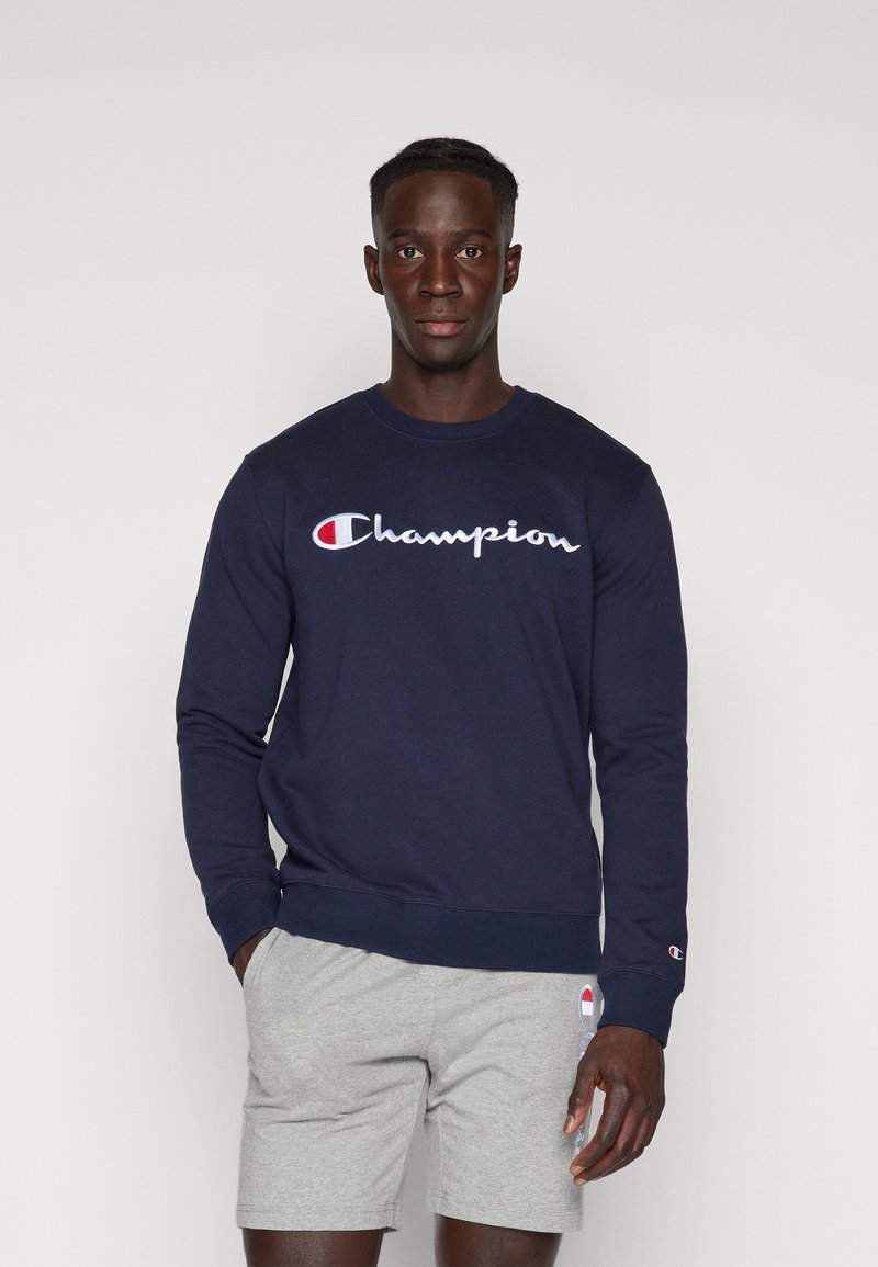 90's/00's Cobalt Blue Sportswear Logo Hooded Sweatshirt by Champion main image 0
