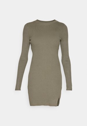 Hollister Co. CHAIN BODYCON SWEATER DRESS - Pulóverruha - olive green