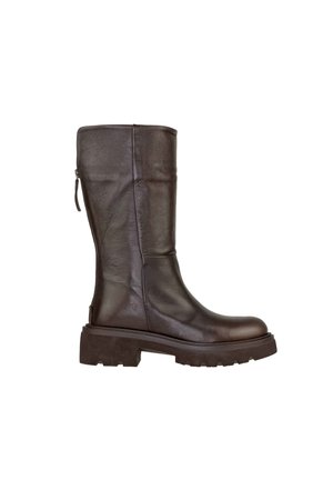 Stivali con plateau - brown