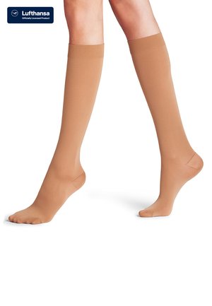 FALKE Lufthansa Energize 50 Denier semi-opaque - Knæstrømper - powder