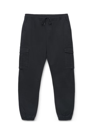 Calliope, PANTALONE LUNGO TINTA UNITA - Pantalon cargo - nero ultrablack