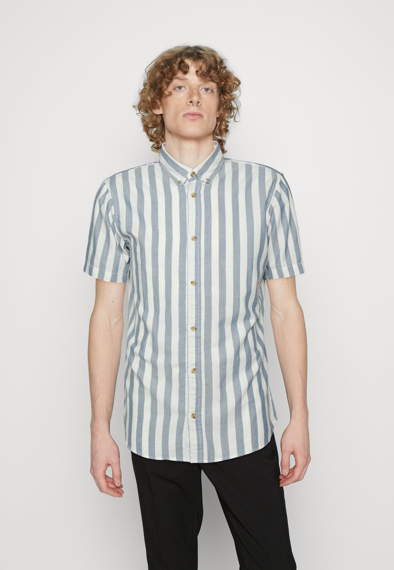 JACK & JONES Jjplain Fall Solid Shirt LS 2mp Camicia, Forest Night/Pack: Forest Night + Navy Blazer, M Uomo