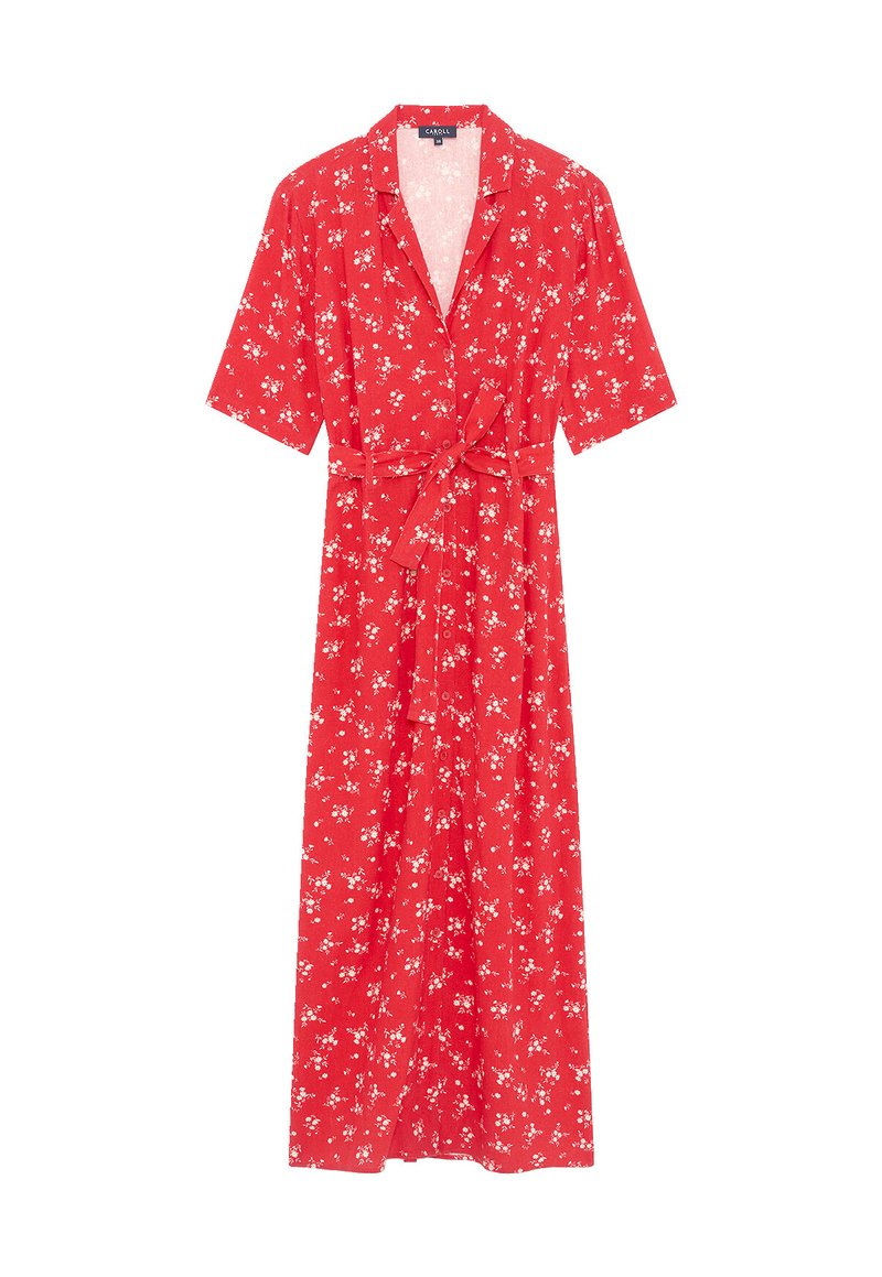 Robe Caroll Rouge Taille 38 Manches Courtes - Occasion Très Bon état