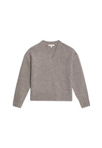 TEXTURED V-NECK TWISTED TWEED RELAXED - Svetr - cappuccino