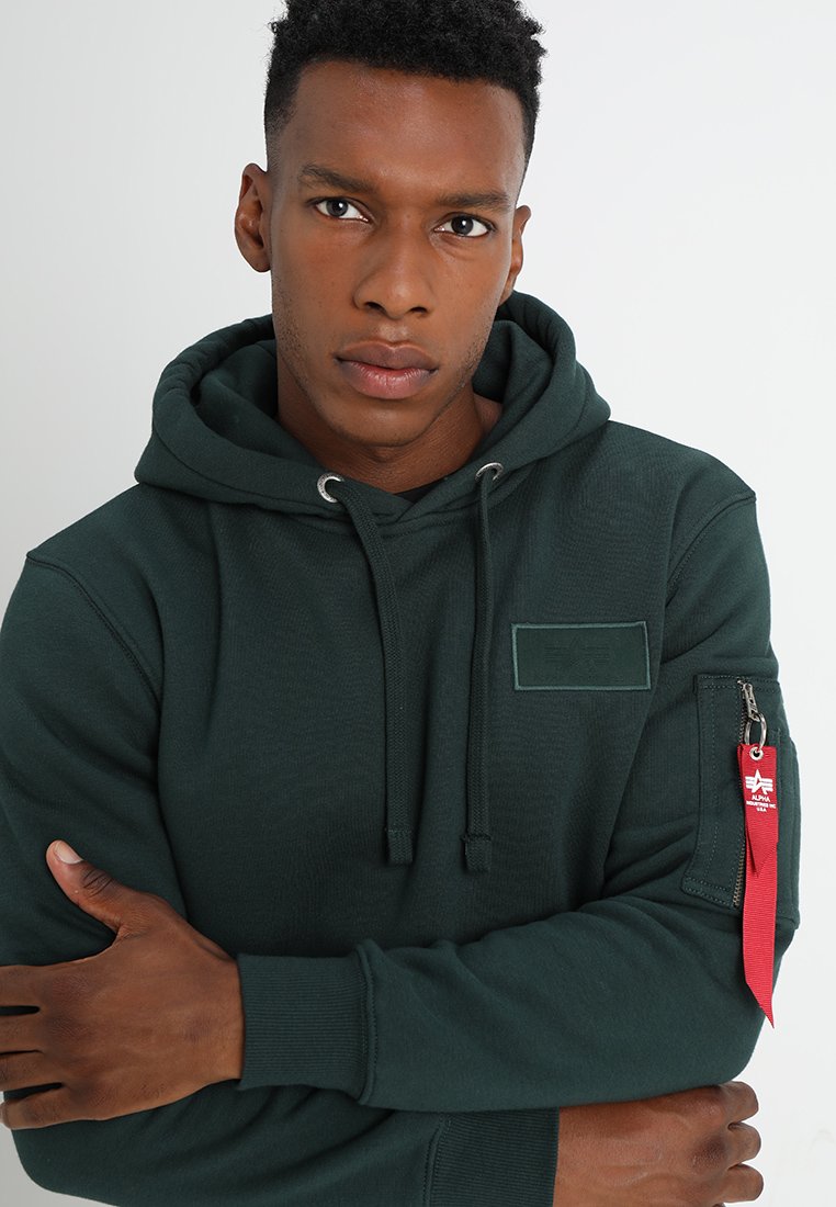 alpha industries printed tape hoody