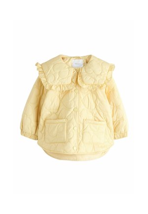 REGULAR FIT - SHOWER RESISTANT FRILL COLLAR - Overgangsjakke - lemon yellow