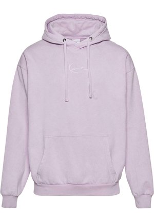 Karl Kani KM234-022-2 SMALL SIGNATURE OS WASHED HEAVY LANDSCAPE - Kapuutsiga pusa - light purple