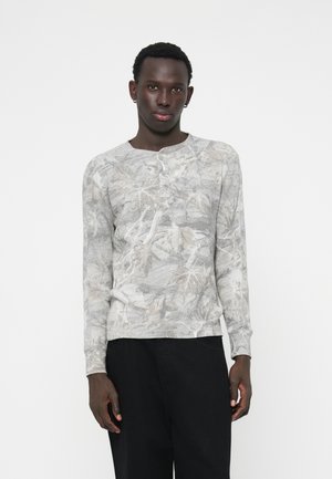 THERMAL HENLEY - Langarmshirt - khaki/grey