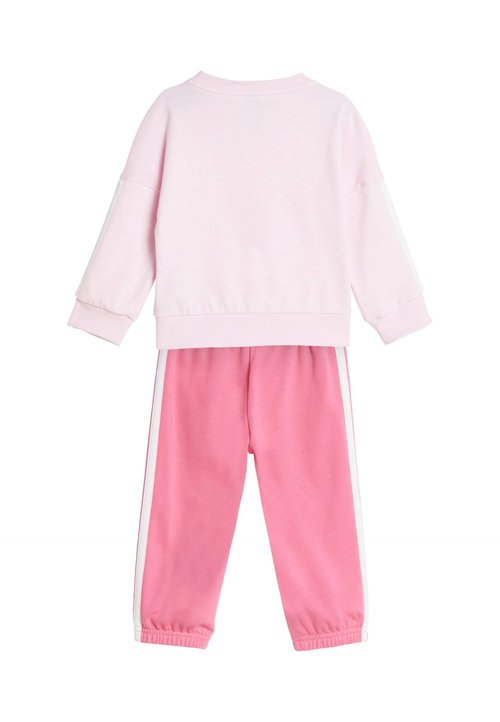 adidas 3S FT JOG SET - Trousers - clear pink/white/white — foto 2