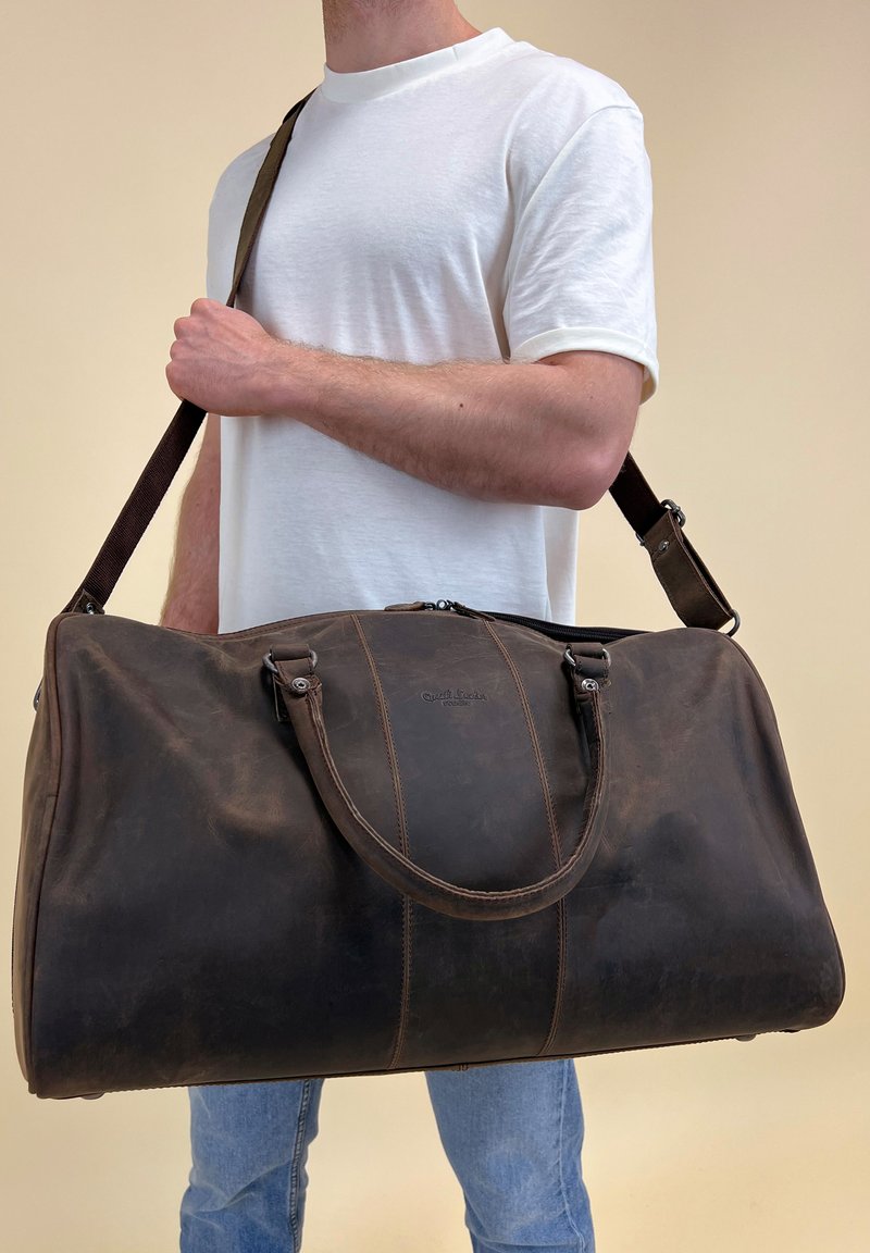 Gusti Leder UNISEX brązowy melanż