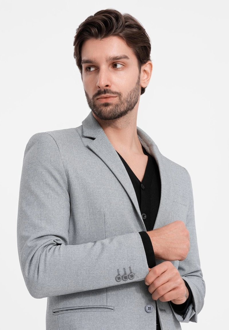 Heren Blazer,Heren Sjaalkraag Wollen Blazer Jas Lange Mouw 2 Knopen Tailored Fit Colberts Vest Casual Business Smart Suit Sportjas Roken Dinner Blazer,Grijs,L Heren Blazer,Heren Sjaalkraag Wollen Blazer Jas Lange Mouw 2 Knopen Tailored Fit Colberts Vest Casual Business Smart Suit Sportjas Roken Dinner Blazer,Grijs,L