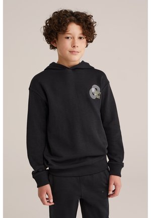 WE Fashion SALTY DOG - Kapuutsiga pusa - black
