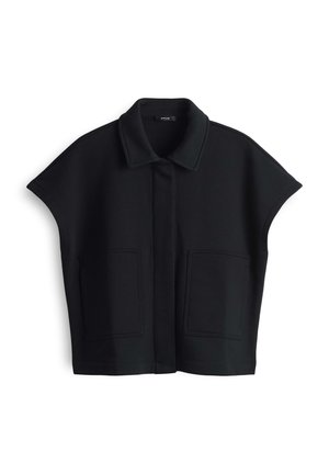 OPUS LOOSE FIT XL POCKETS - Button-down blouse - black